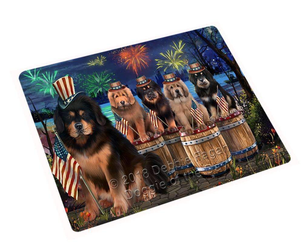 4Th Of July Independence Day Firework Tibetan Mastiffs Dog Blanket Blnkt104412