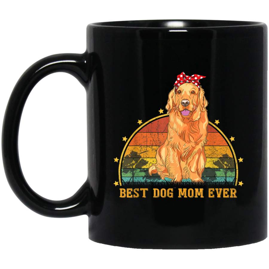 Vintage Best Golden Retriever Dog Mom Ever Gift Dog Lover Mug