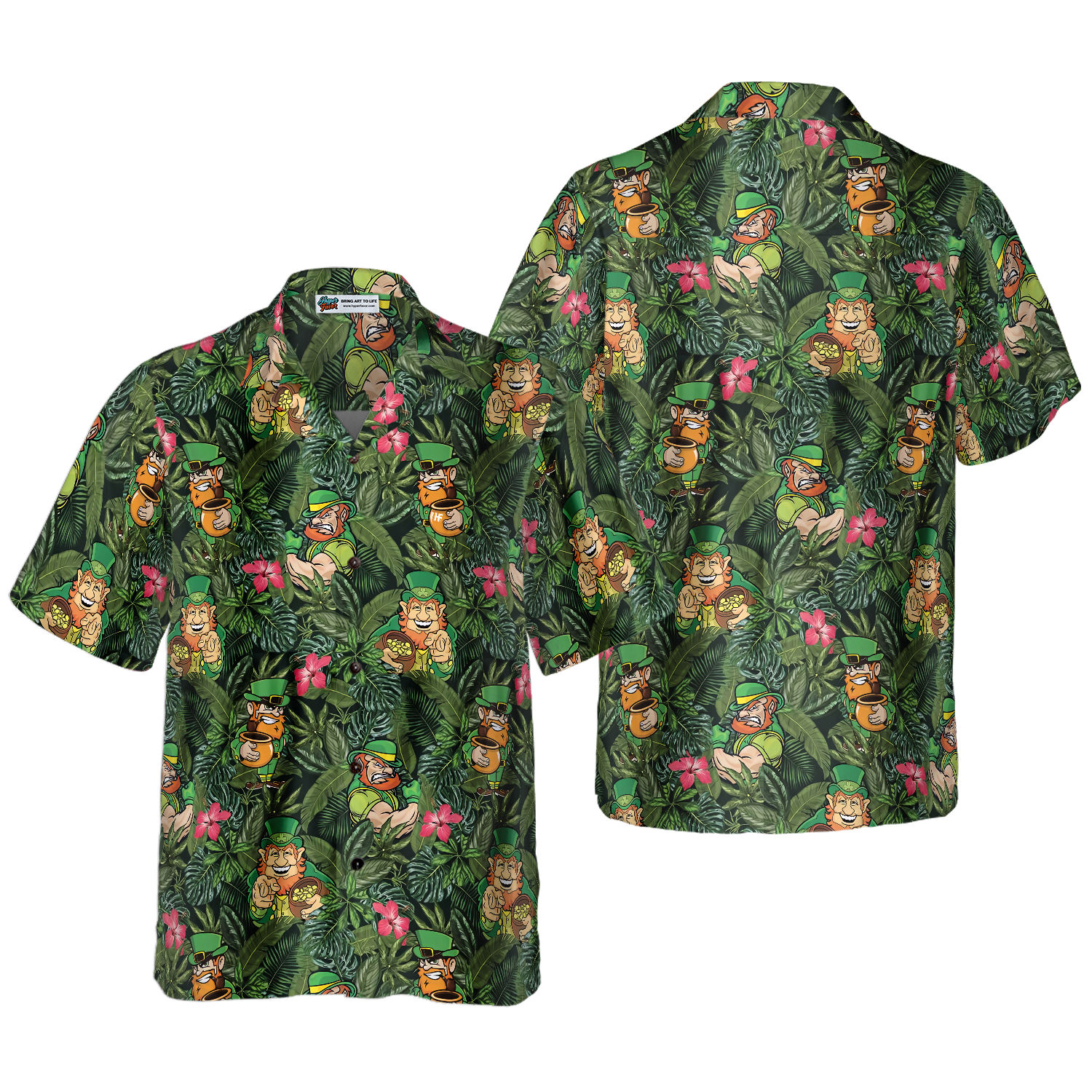 Irish Leprechaun Tropical Hawaiian Shirt