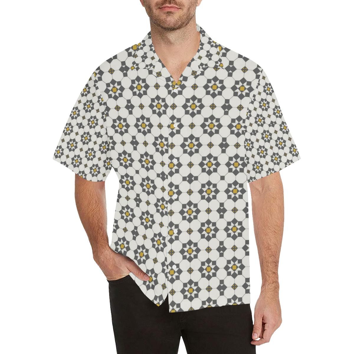 Arabic Morocco Pattern Background Men’s All Over Print Hawaiian Shirt