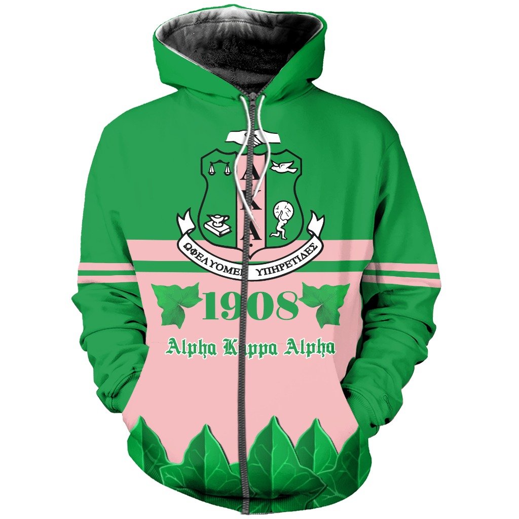 Greek Life Hoodie – Alpha Kappa Alpha City Girl Zip Hoodie