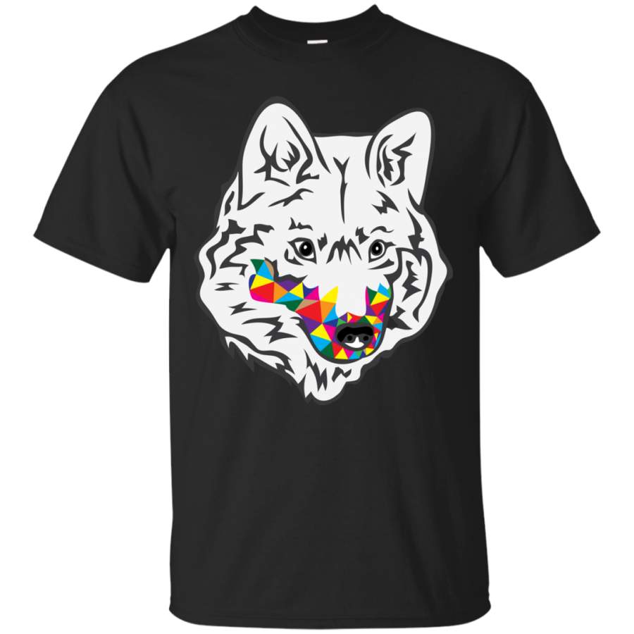 ANIMAL – Rainbow Wolf Head T Shirt & Hoodie