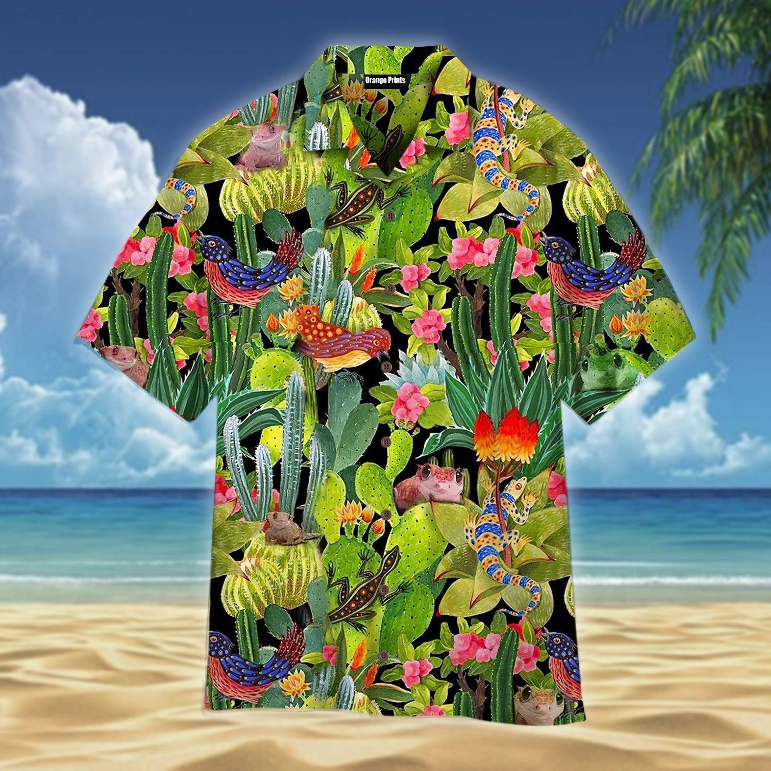 Cactus Pattern Hawaii Shirt For Men Women Ha46817