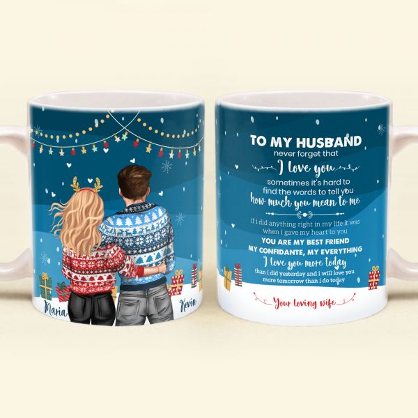 I Will Love You More – Personalized Mug – Christmas Gift For Husband & Wife