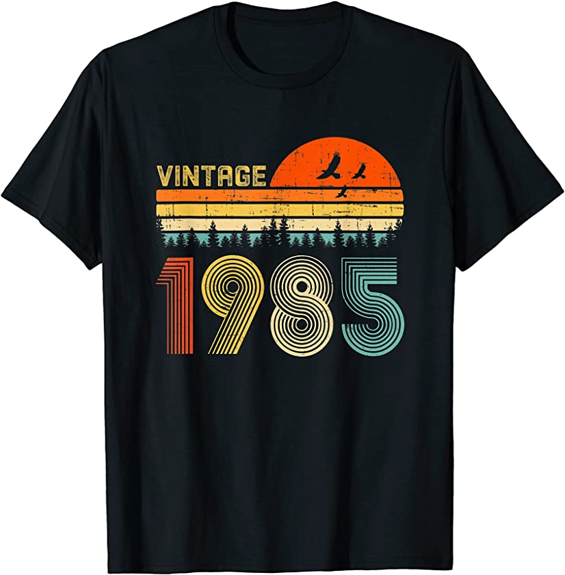 36th Birthday Gift – Vintage 1985 Retro Bday 36 Years Old T-Shirt