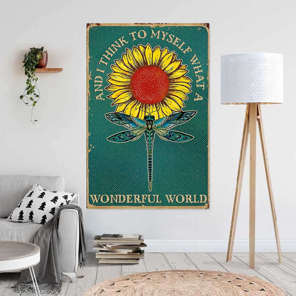 Canvas Prints And I Think To Myself What A Wonderful World Home Decor Canvas