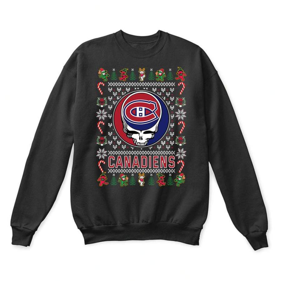 Montreal Canadiens x Grateful Dead Christmas Ugly Sweater