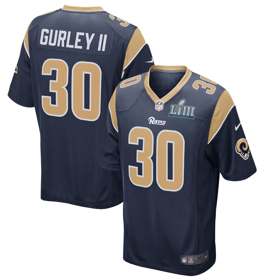 Todd Gurley Ii Los Angeles Rams Nike Super Bowl Liii Bound Game Jersey – Navy