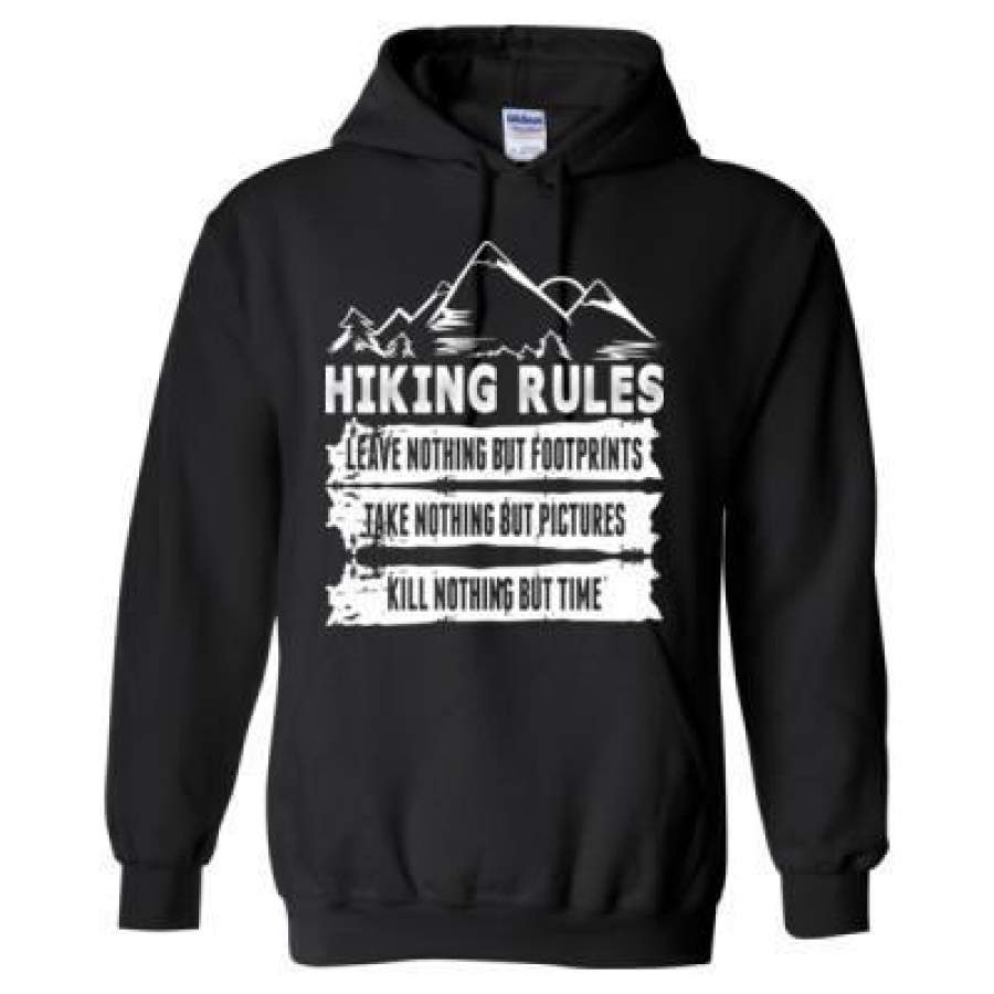 AGR Hiking Rules Leave Nothing Take Nothing Kill Nothing – Heavy Blend™ Hooded Sweatshirt