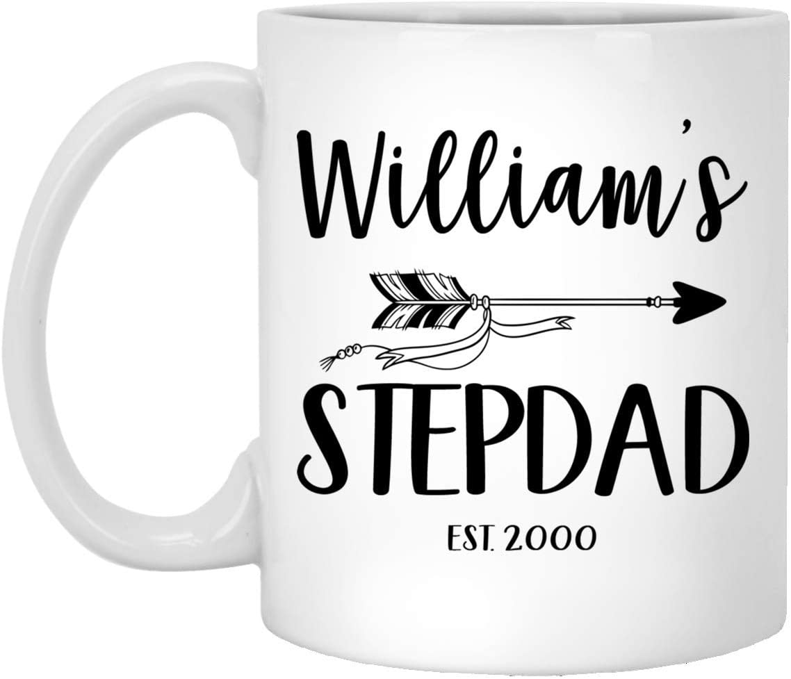 New Stepdad Mug – Personalized Stepdad Mug – Baby Reveal Mug – First Time Stepdad Gift – Father’S Day Gift 15Oz