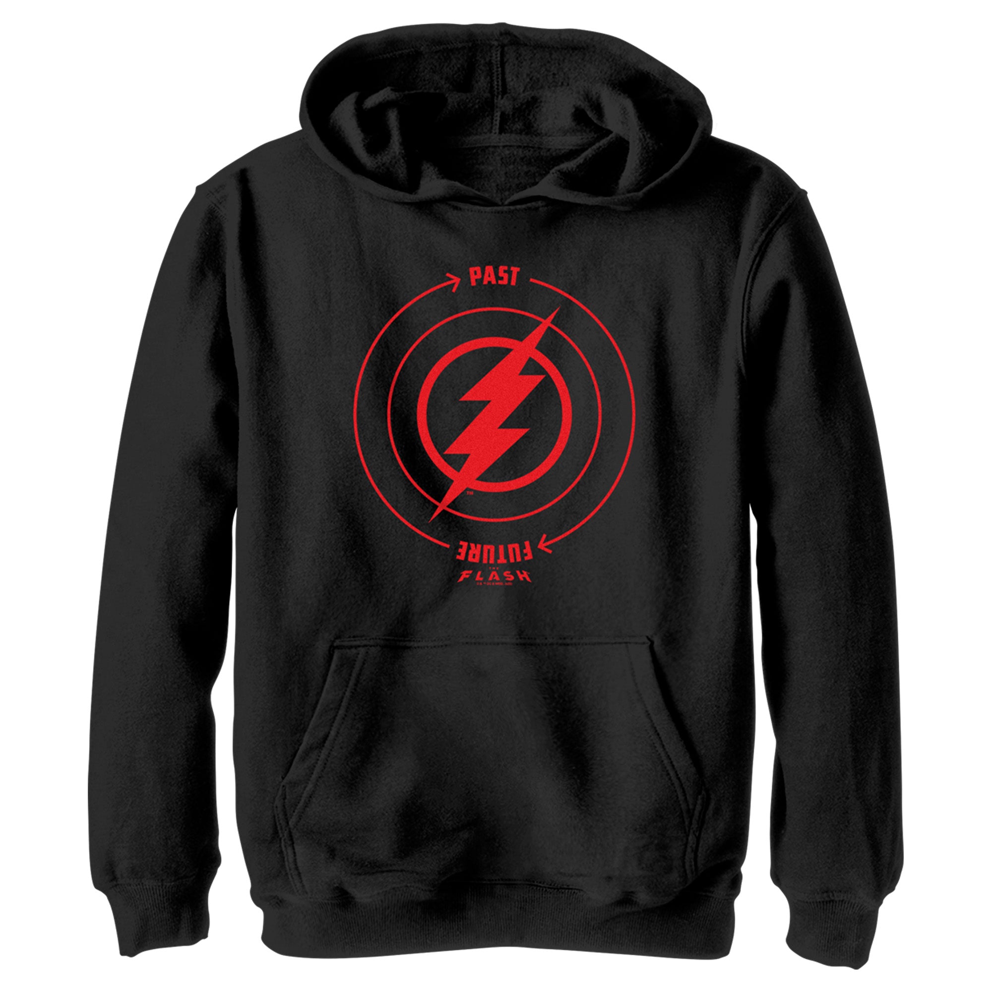 Boy’S The Flash Time Travel Lightning Bolt Pull Over Hoodie