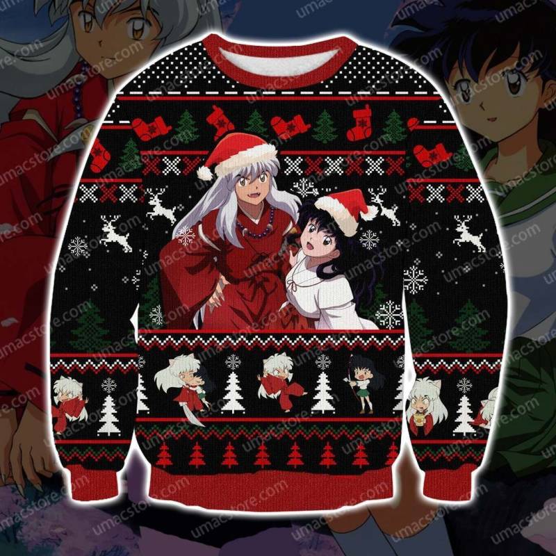 Inuyasha 3D Print Ugly Christmas Sweatshirt T-Shirt