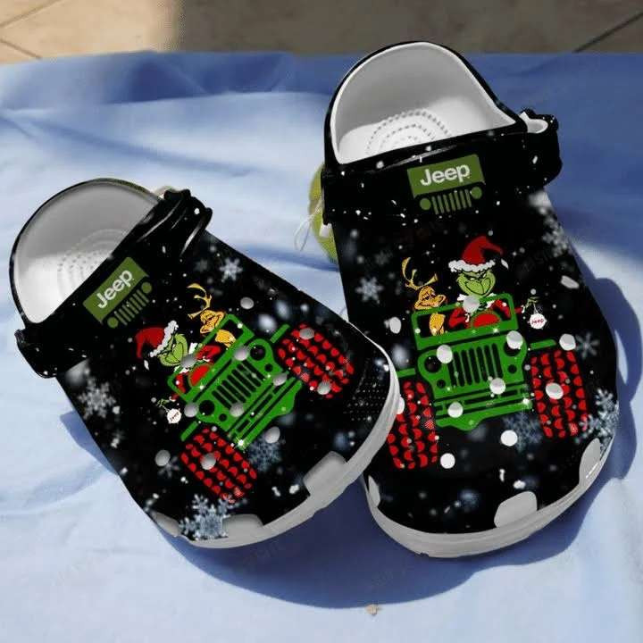 Christmas Jeep Crocband Clog Shoes For Jeep Lover