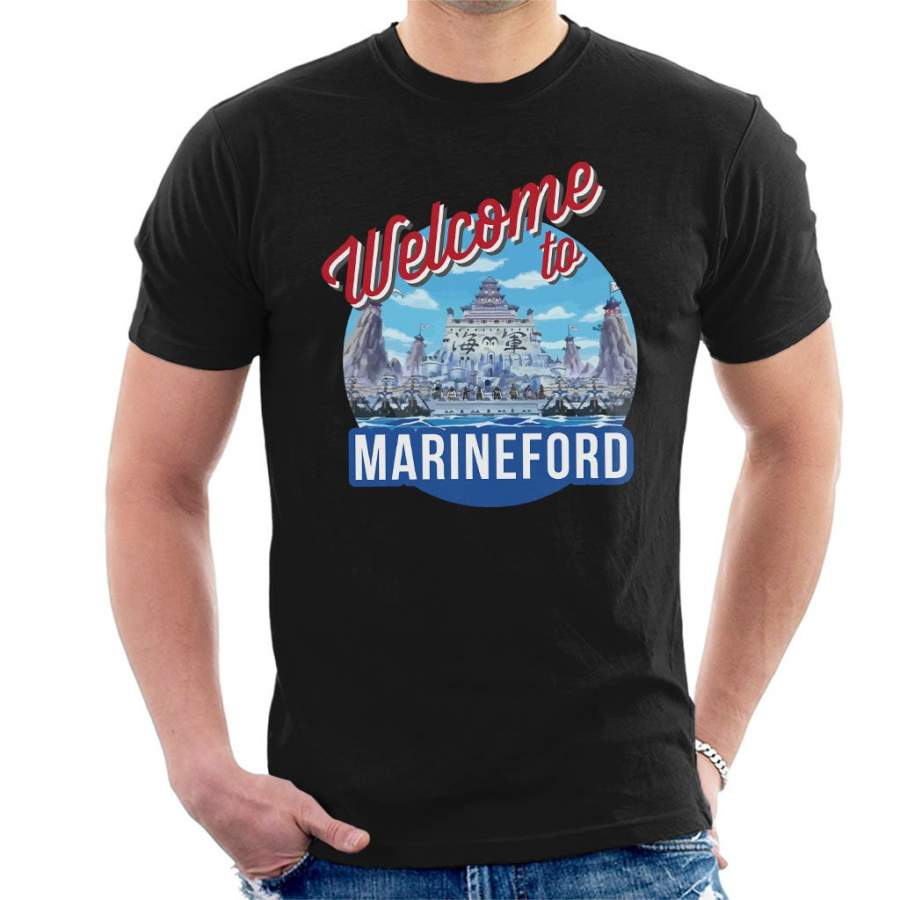 Welcome To Marineford One Piece Men’s T-shirt