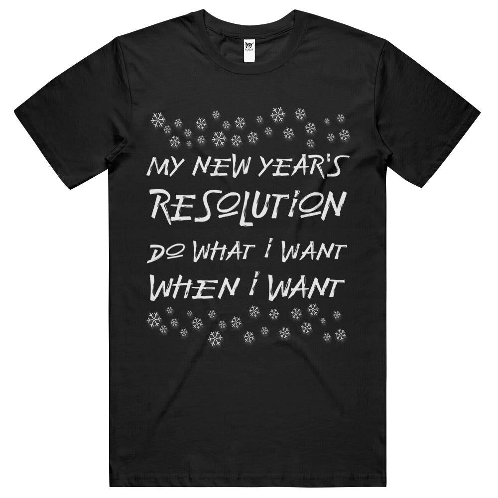 New Year’S Resolution Motivational Bucket List Eve Party T Shirts