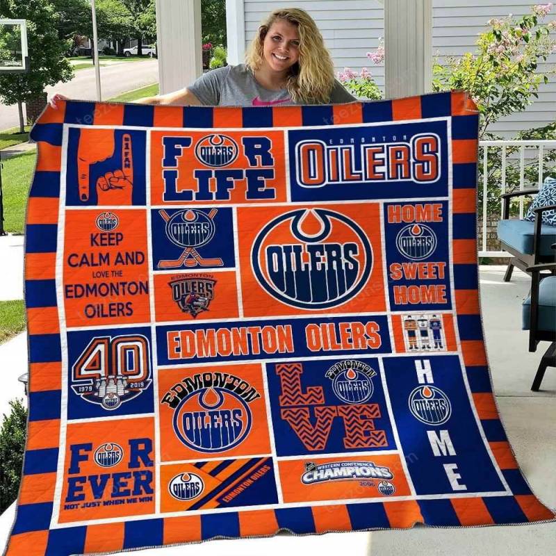 Edmonton Oilers V2 Blanket TH0107 Quilt