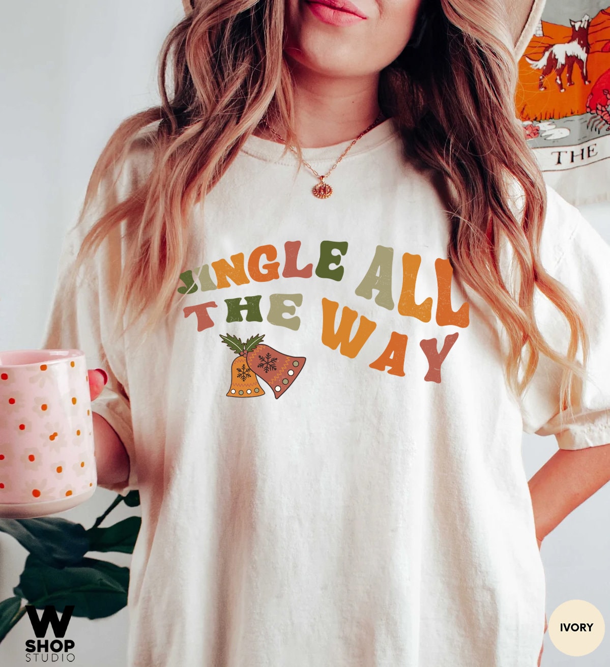 Retro Jingle Bells Shirt, Christmas T-Shirt, Cute Christmas Shirt, Tis The Season shirt, Xmas Christmas Party Tee, Gift For Christmas