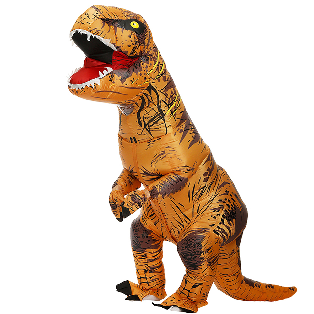 Bazzery Dinosaur Inflatable Costume Party Cosplay Costumes Fancy Mascot Anime Halloween Costume For Adult Kids Dino Cartoon alx