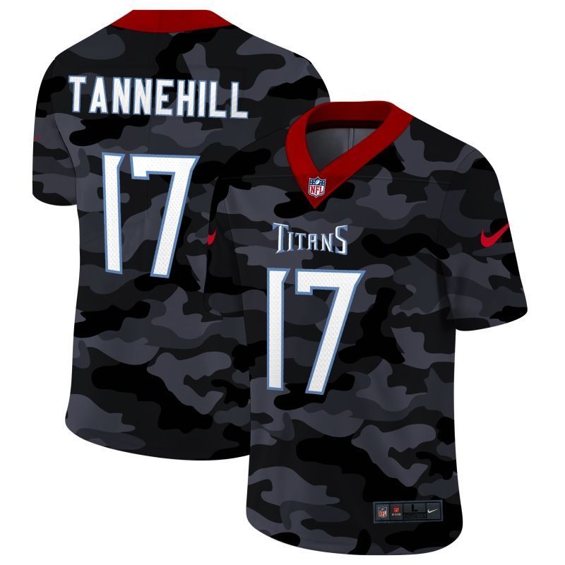 Tennessee Titans Ryan Tannehill #17 NFL 2020 Camo Black Jersey