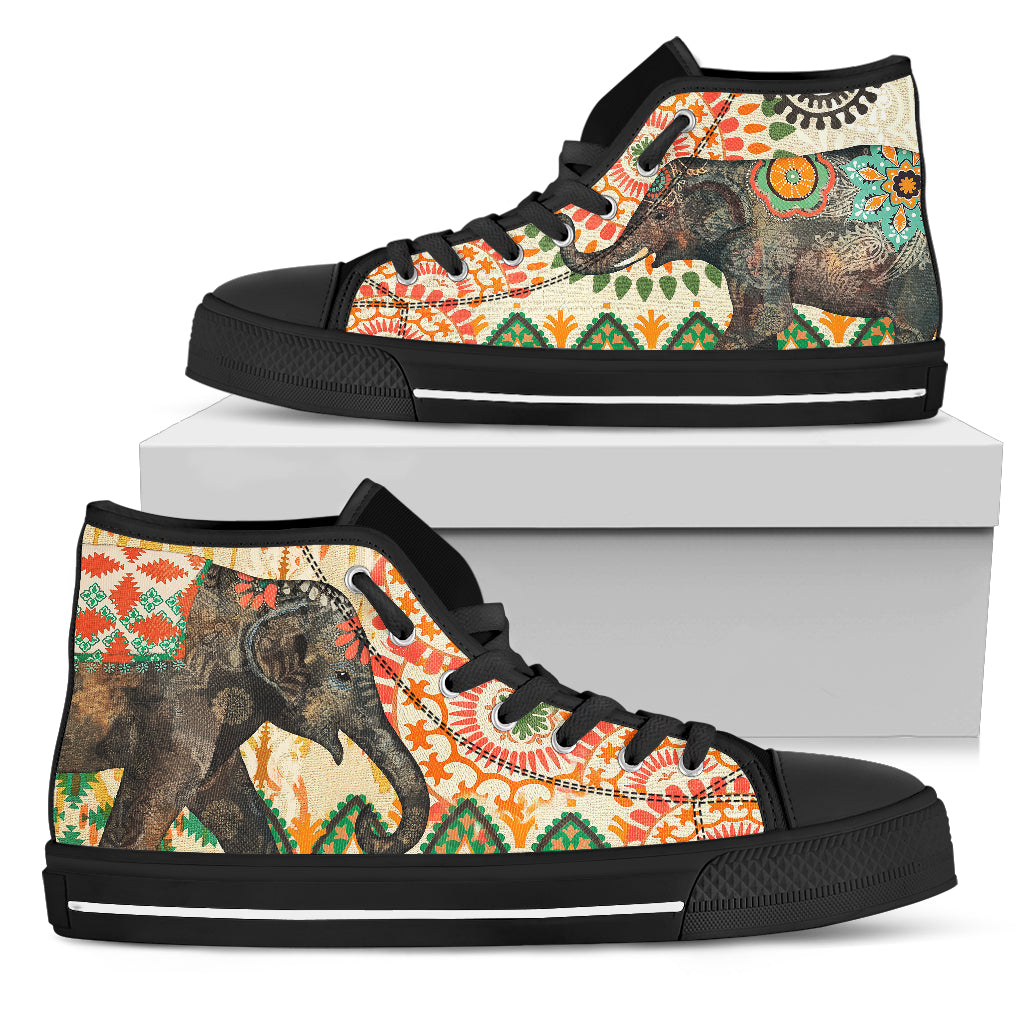 Elephants Men’S High Top Shoes