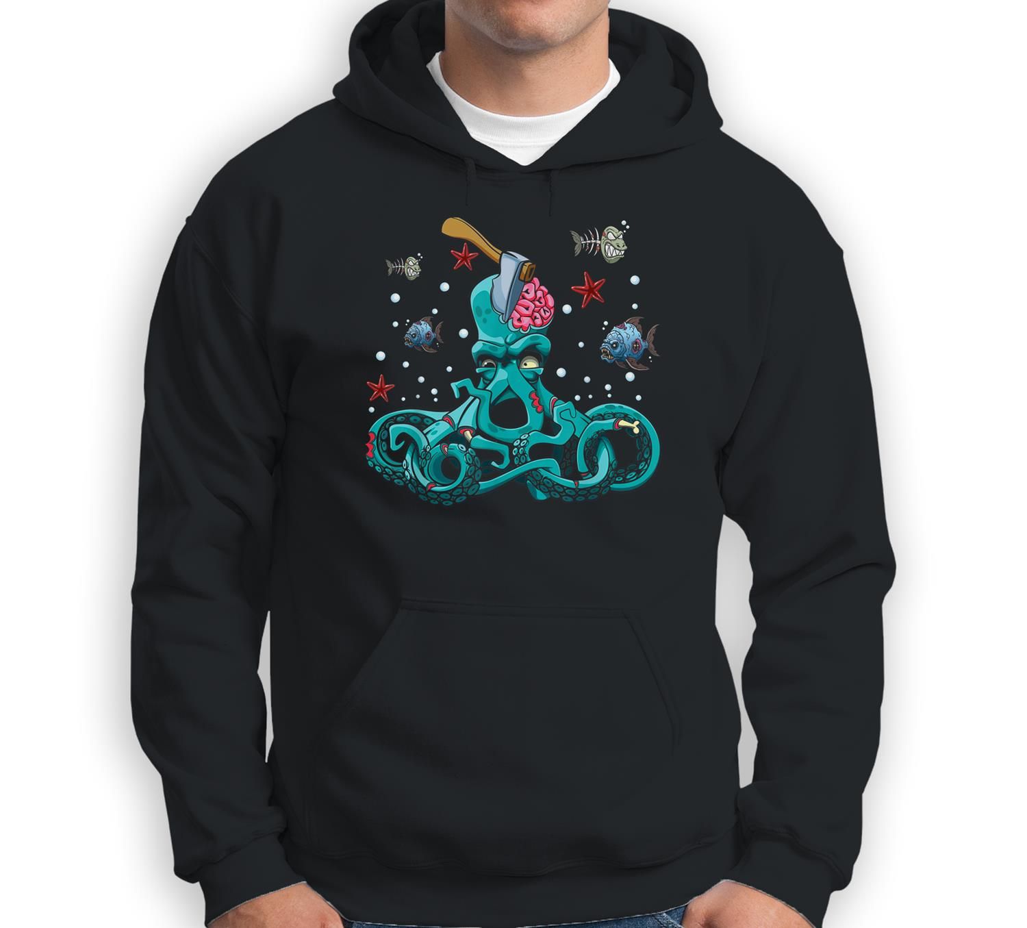 Sea Animal Zombies Octopus Funny Halloween Costume Octopus Sweatshirt & Hoodie