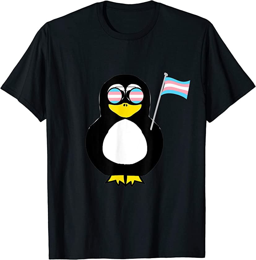 Trans Penguin Transgender Pride Transexual Water Bird LGBT T-Shirt