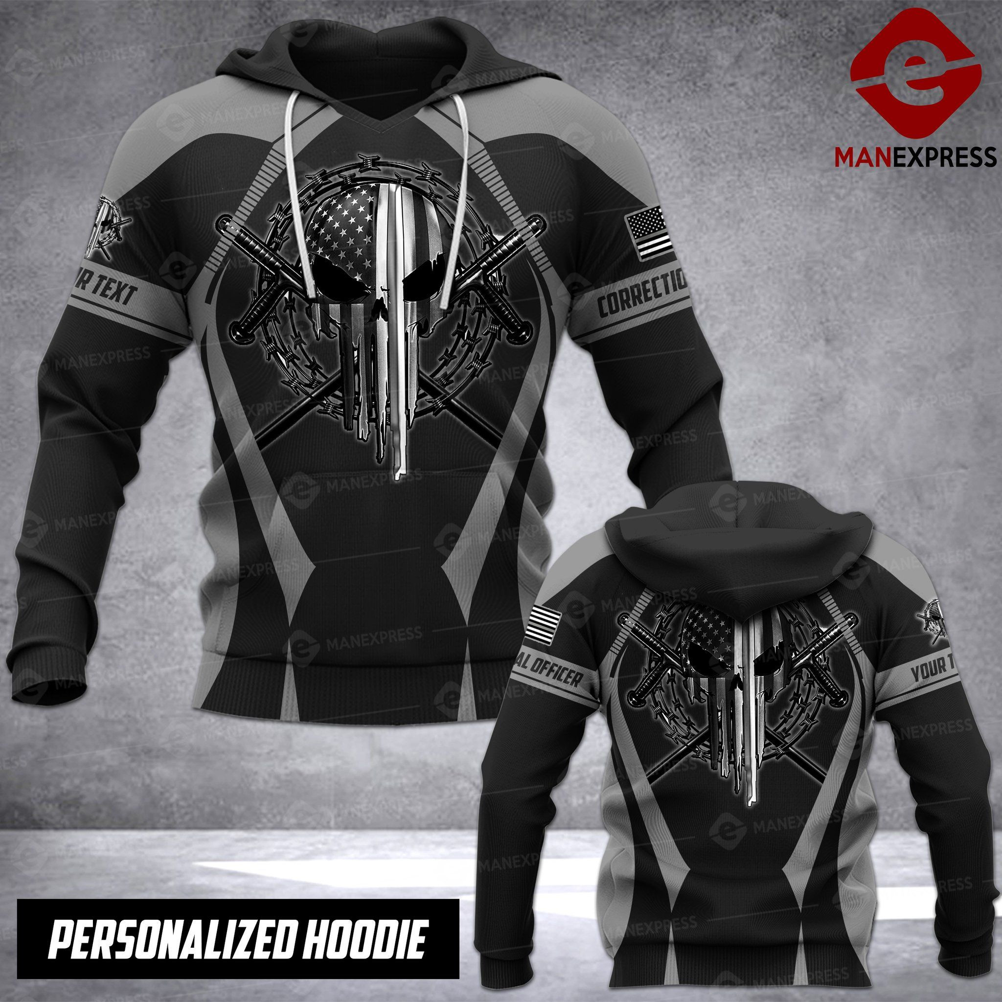 Customized Correctional Officer 3D Hoodie Hn300103