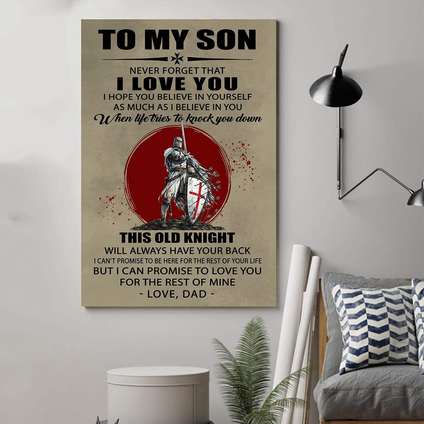 Knight Templar Poster – Dad to Son – This Old Knight