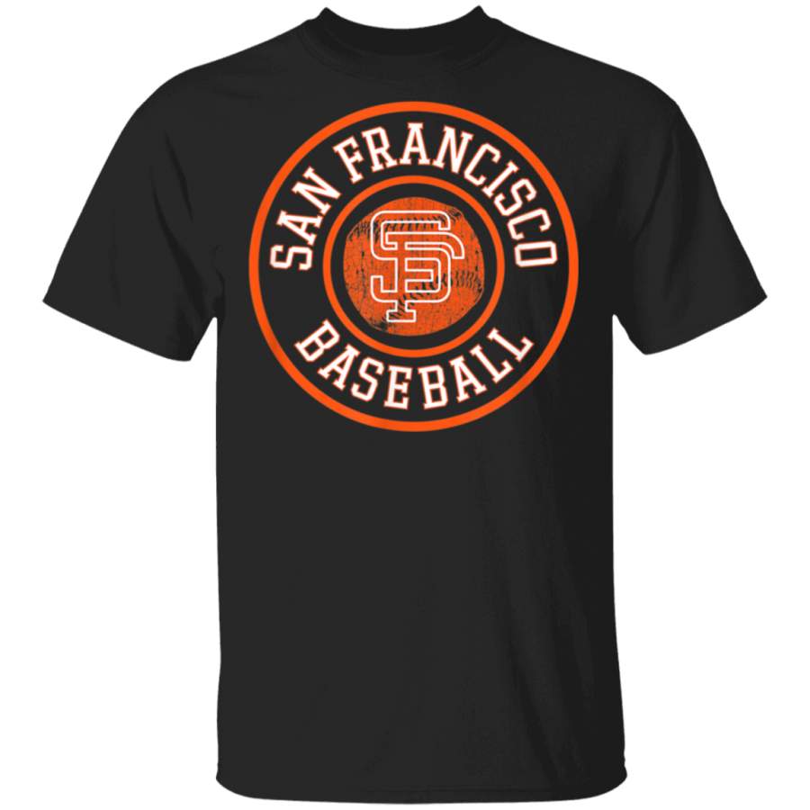 San Francisco Baseball  Vintage Cali SF Baseball Badge Gift TShirt