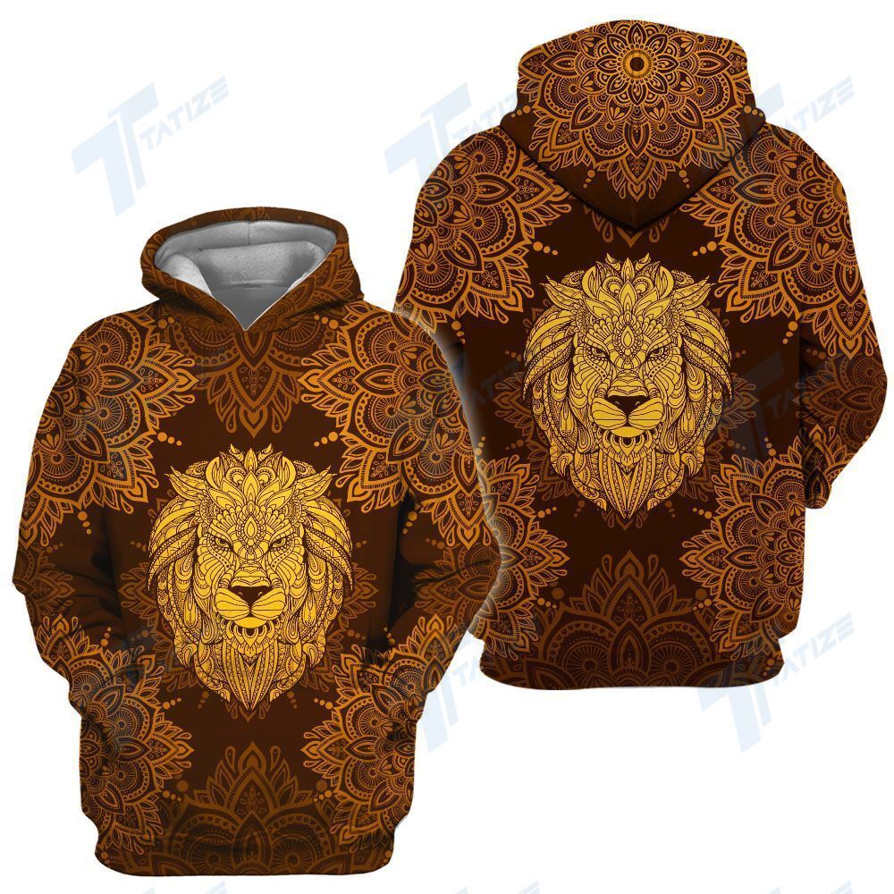 Unisex Lion Mandala 3D Hoodie All Over Print