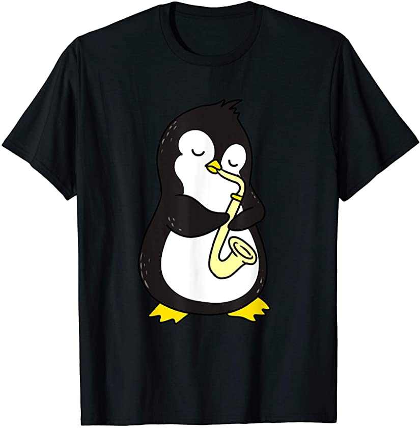 Penguin Playing Saxophone T-Shirt