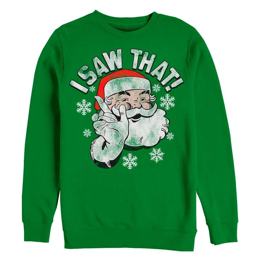 Lost Gods Men’s Christmas Santa Saw That  Sweatshirt