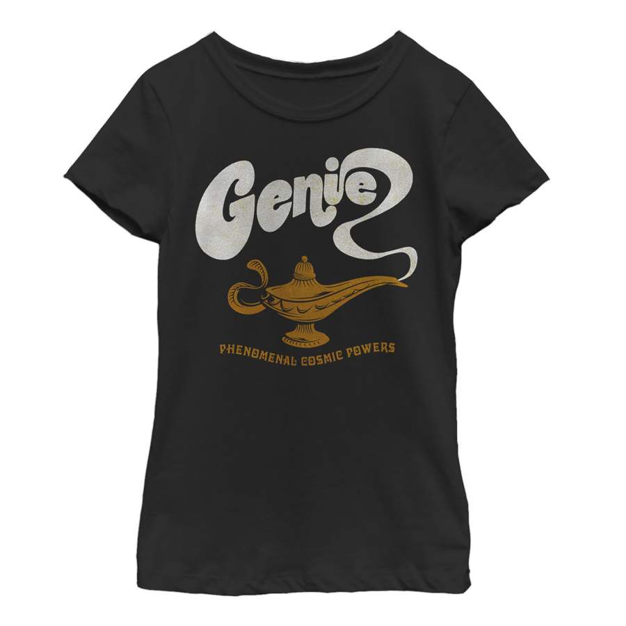 Aladdin Girl’s Retro Genie Power  T Shirt