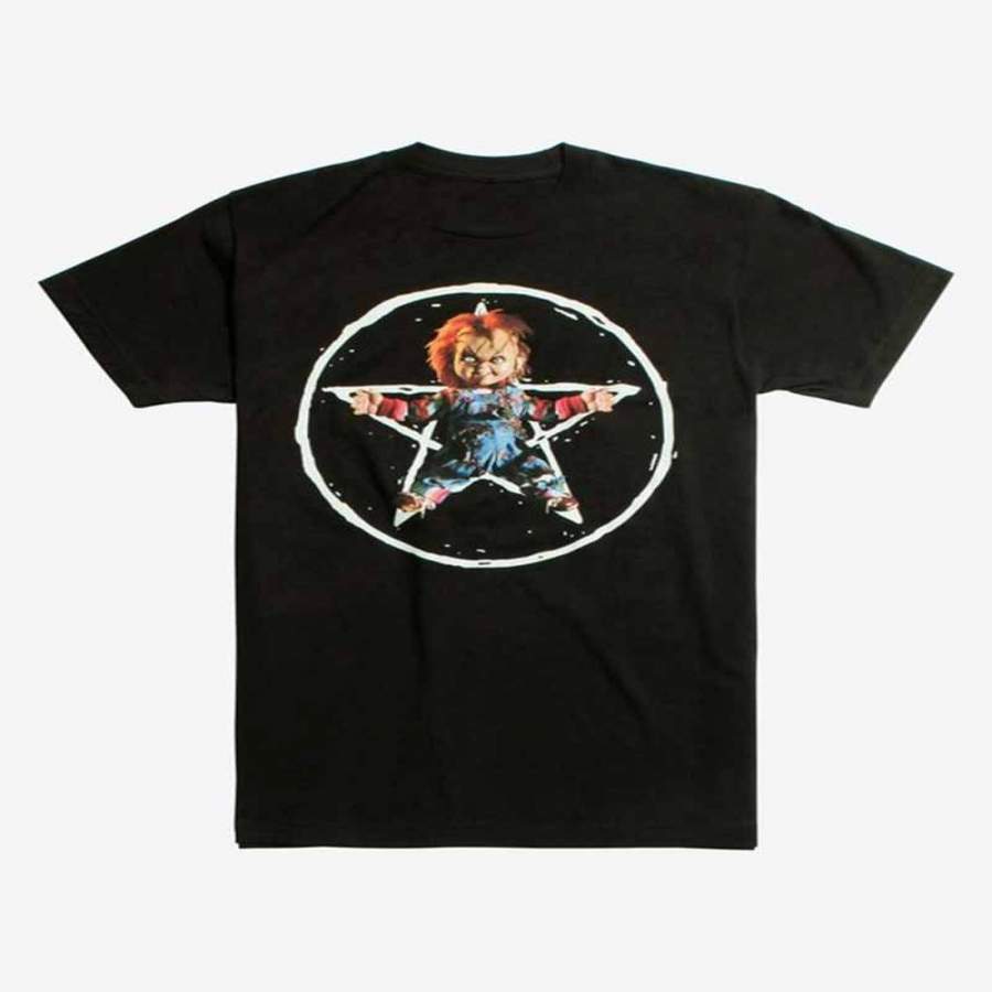 Chucky Shirt Child’s Play Chucky Pentagram T-Shirt - Custom Merch ...