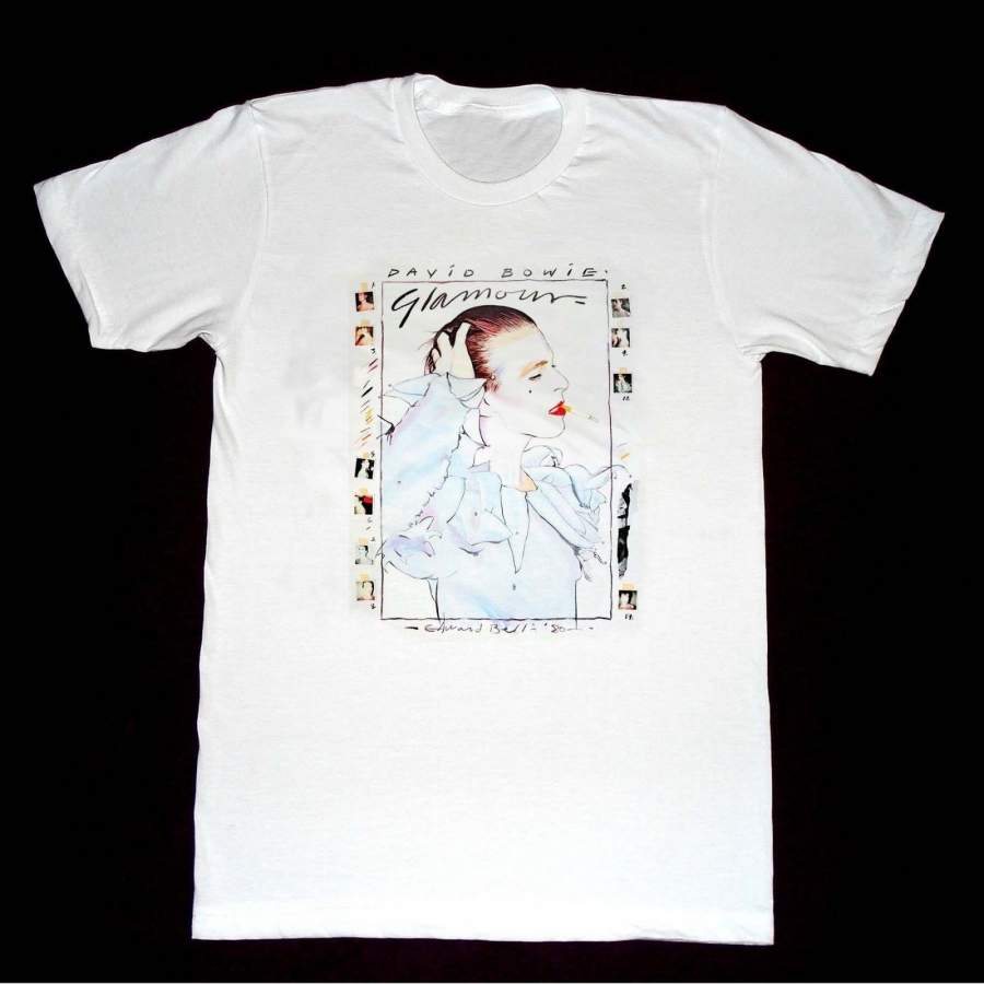 David Bowie Glamour – Tshirt 163 Shirt Vogue Fashion Vintage