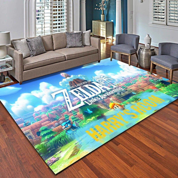 The Legend Of Zelda Personalized Rug, Living Room Carpet – Customized Floor Decor