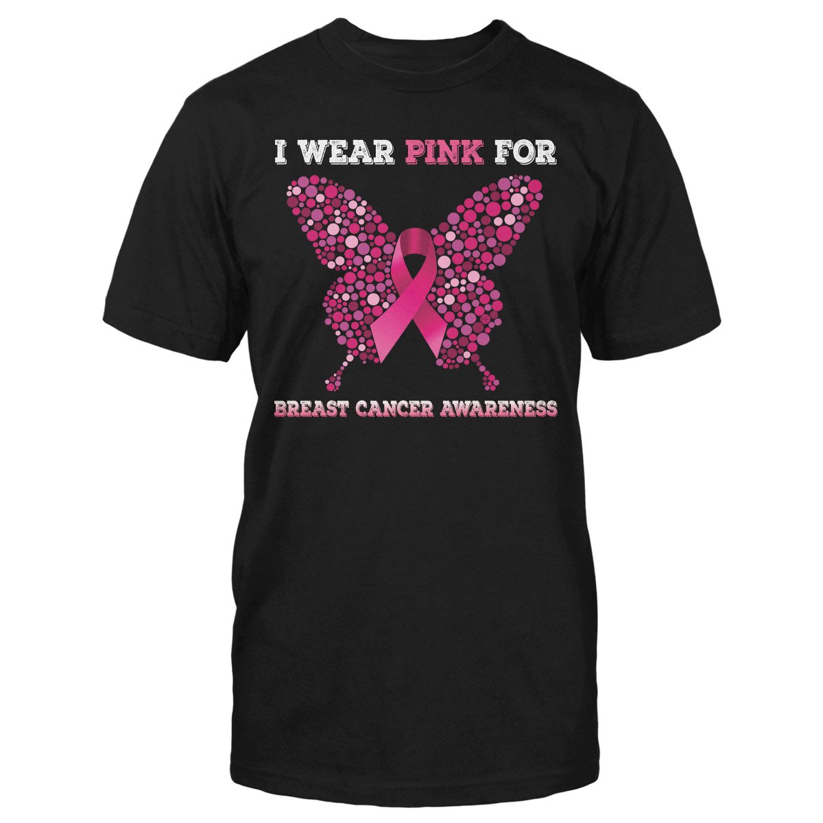 I Wear Pink Breast Cancer Awareness Shirt, Breast Cancer Awareness Month Classic T-Shirt