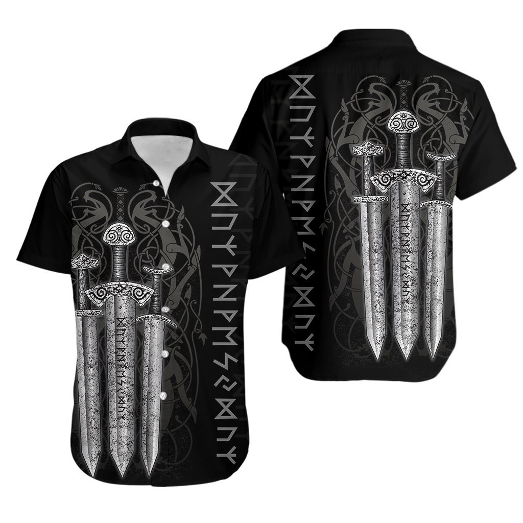 Viking Sword Hawaiian Shirt Pre12100