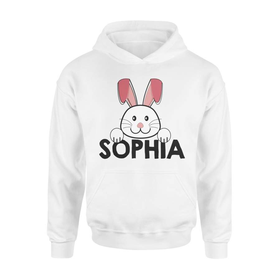 Kids Easter Bunny Egg Hunt Customized Sophia Hoodie