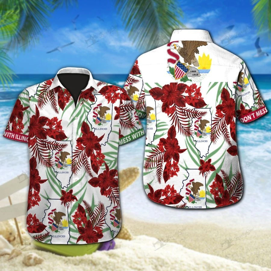 Illinois Hawaii Shirt Unisex Adult Ha90631