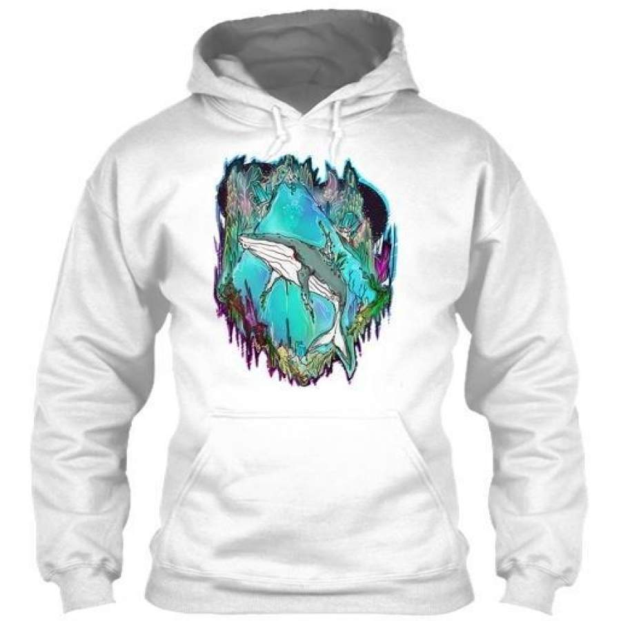 Mystical Humpback Whale Gildan Hoodie Sweatshirt