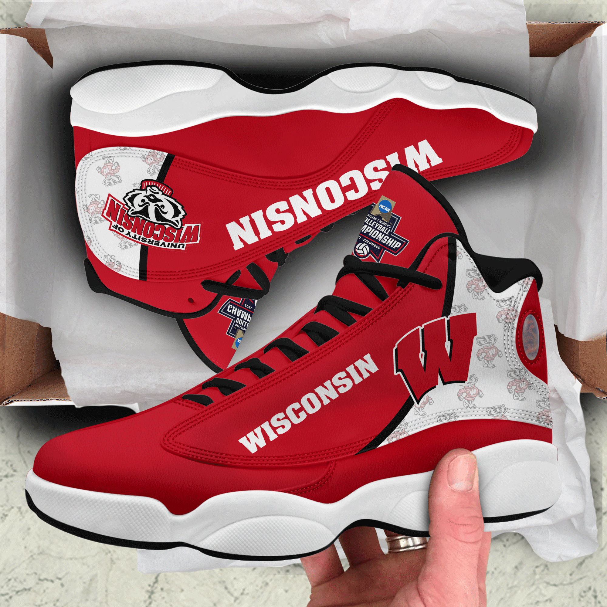 Wisconsin Badgers Jd 13 Shoes