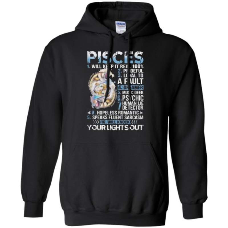 10 Things Pisces Your Lights Out G185 Gildan Pullover Hoodie 8 Oz.