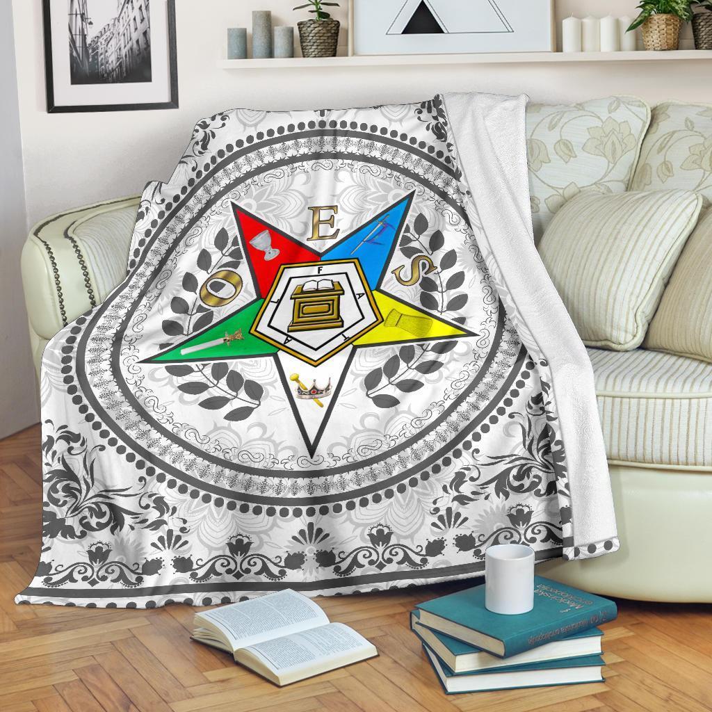 Wonderprint Home Set Order Of The Eastern Star Blanket Lt10