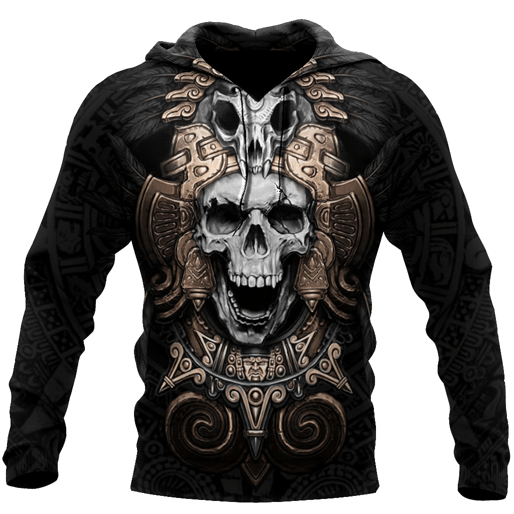 Mexican Aztec Skull 3D All Over Printed Shirts For Men And Women Dqb07102006S