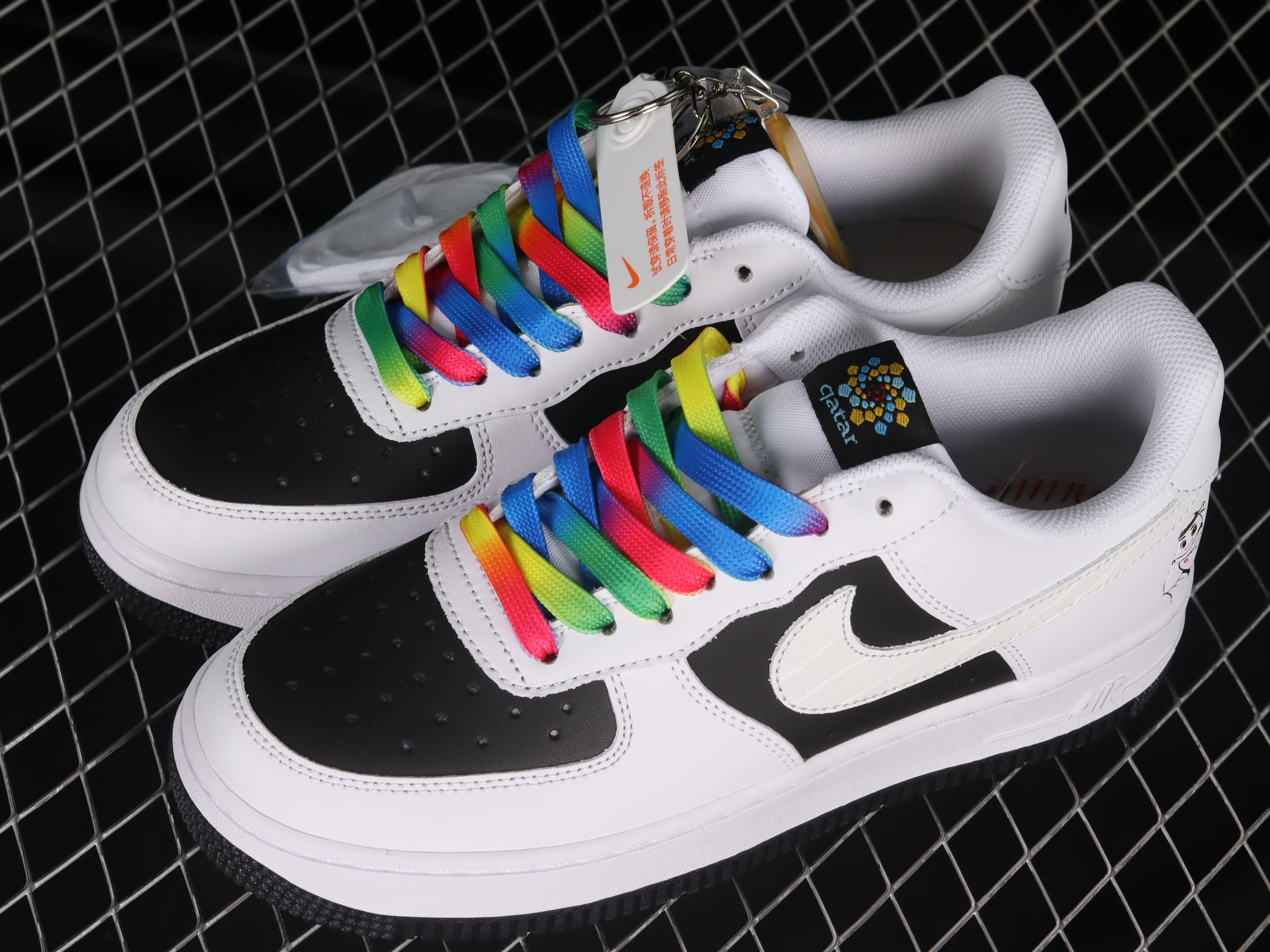 Nike Air Force 1 07 Low LV8 White World Cup Multi Color Shoes Sneakers SNK645233699