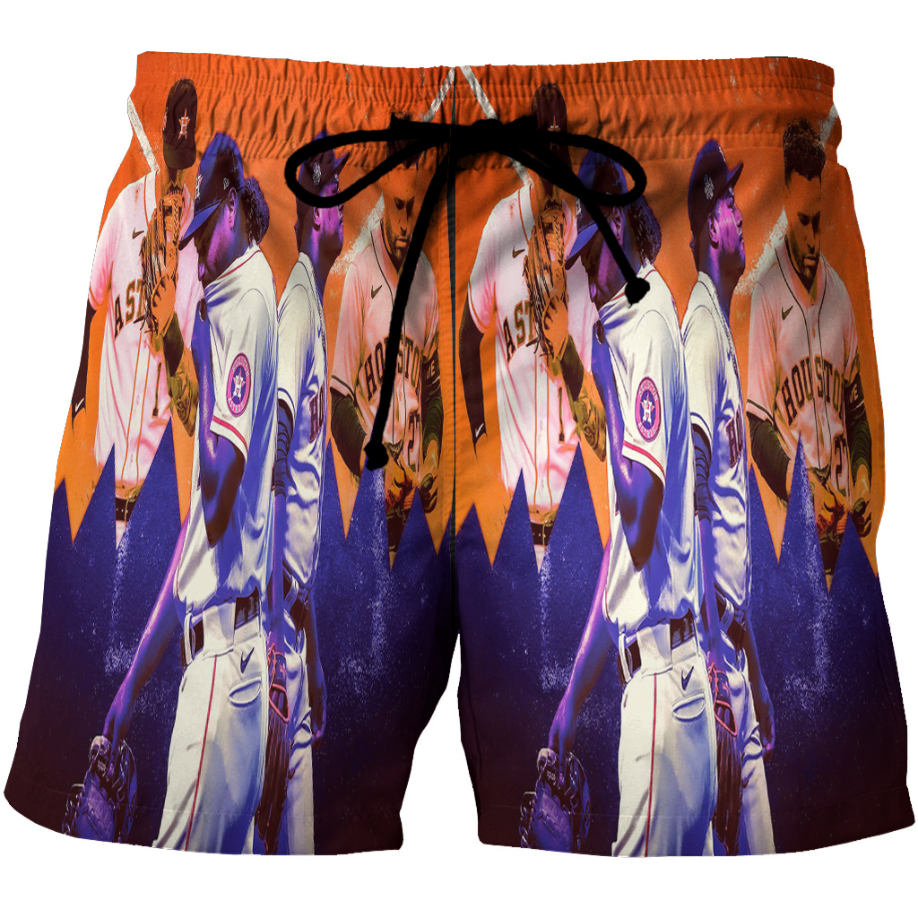 Houston Astros Team V4 3D All Over Print Summer Beach Hawaiian Short