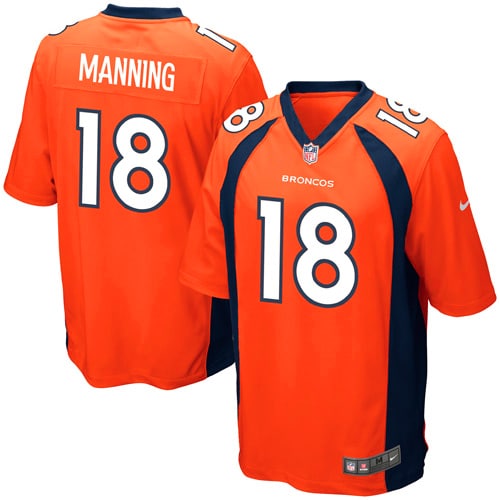 Peyton Manning Denver Broncos Youth Team Color Game Jersey – Orange