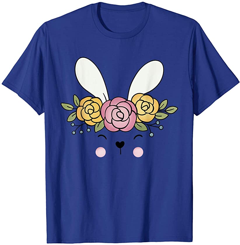 Cute Bunny Face Spring and Easter T-Shirt