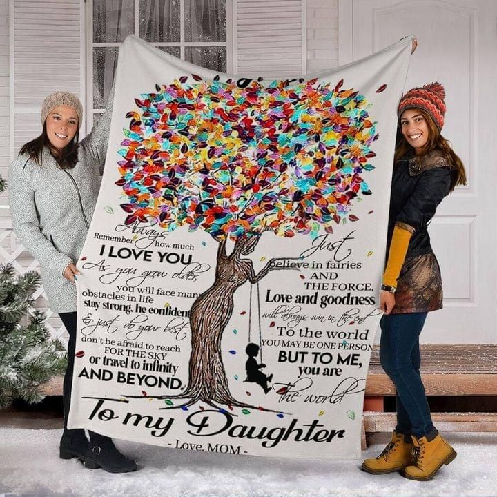 To my daughter I love you you are the world to me blanket Quilt Blanket